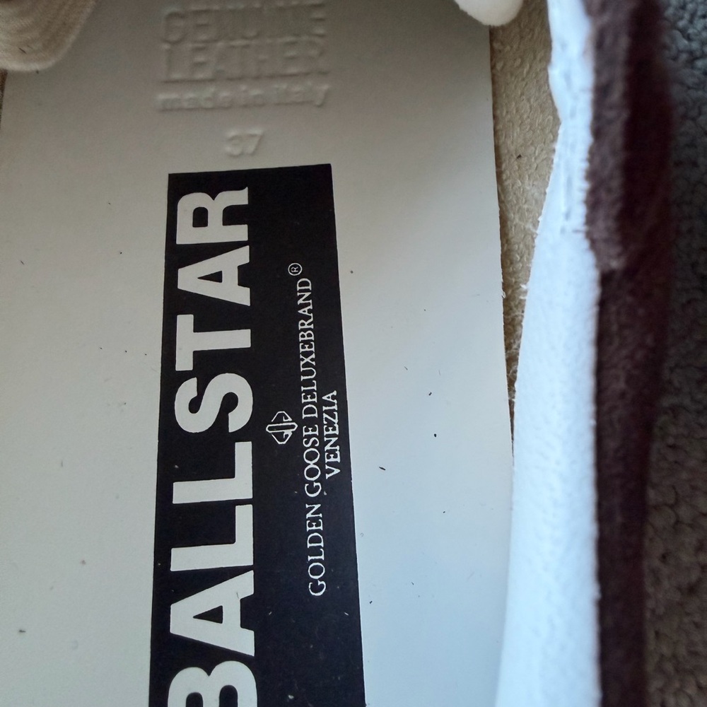 Golden Goose ball star  Brown Suede Sneakers sz 37 - Picture 8 of 9